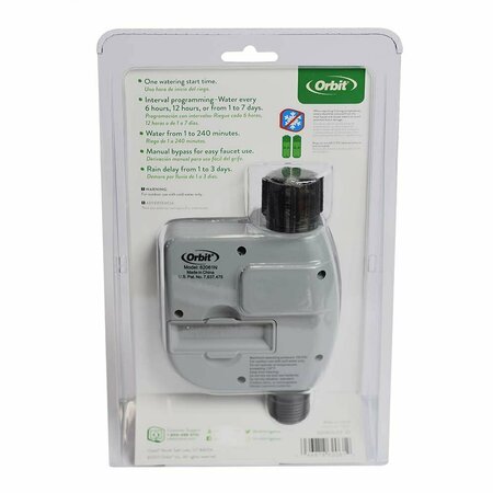 Thrifco Plumbing 1 Outlet 1 Dial Hose Faucet Timer, 62061N 8429999